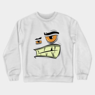 Angry face Crewneck Sweatshirt